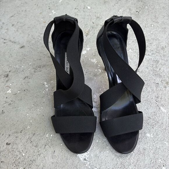 Manolo Blahnik elastic strappy sandals - Picture 3 of 9
